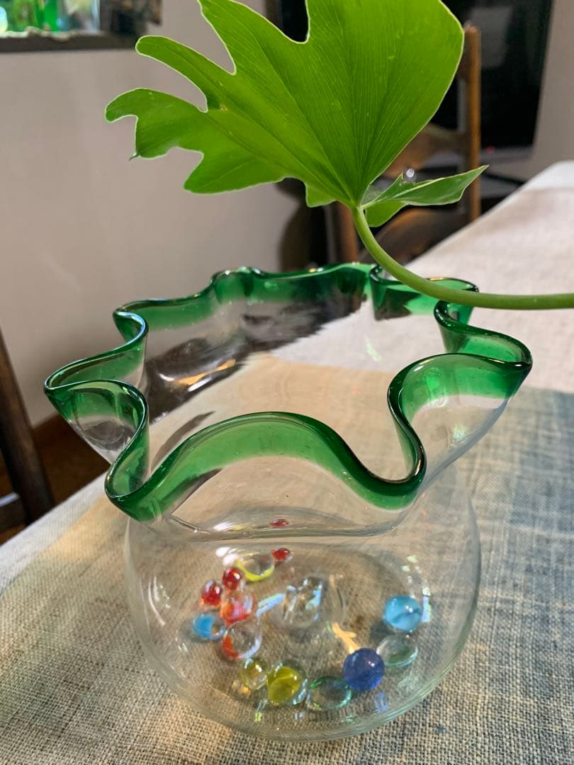 大正レトロ　金魚鉢　極美品　吹きガラス　 上級品　とても綺麗です。