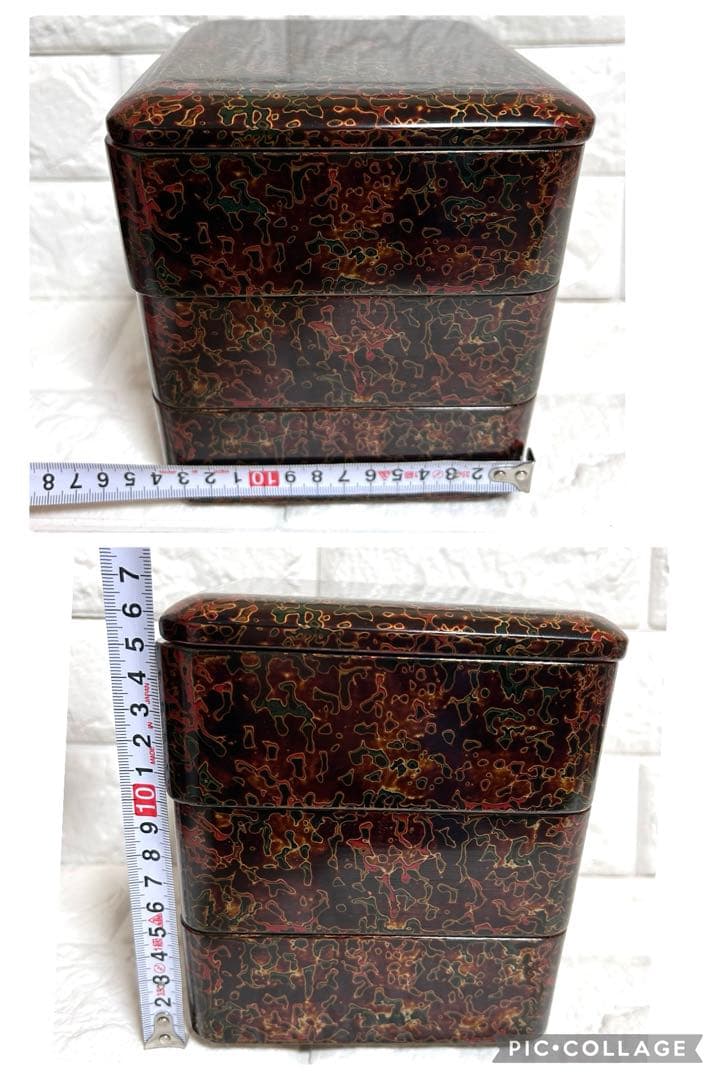 津軽塗　漆器　ななこ塗　お重箱等5点セット