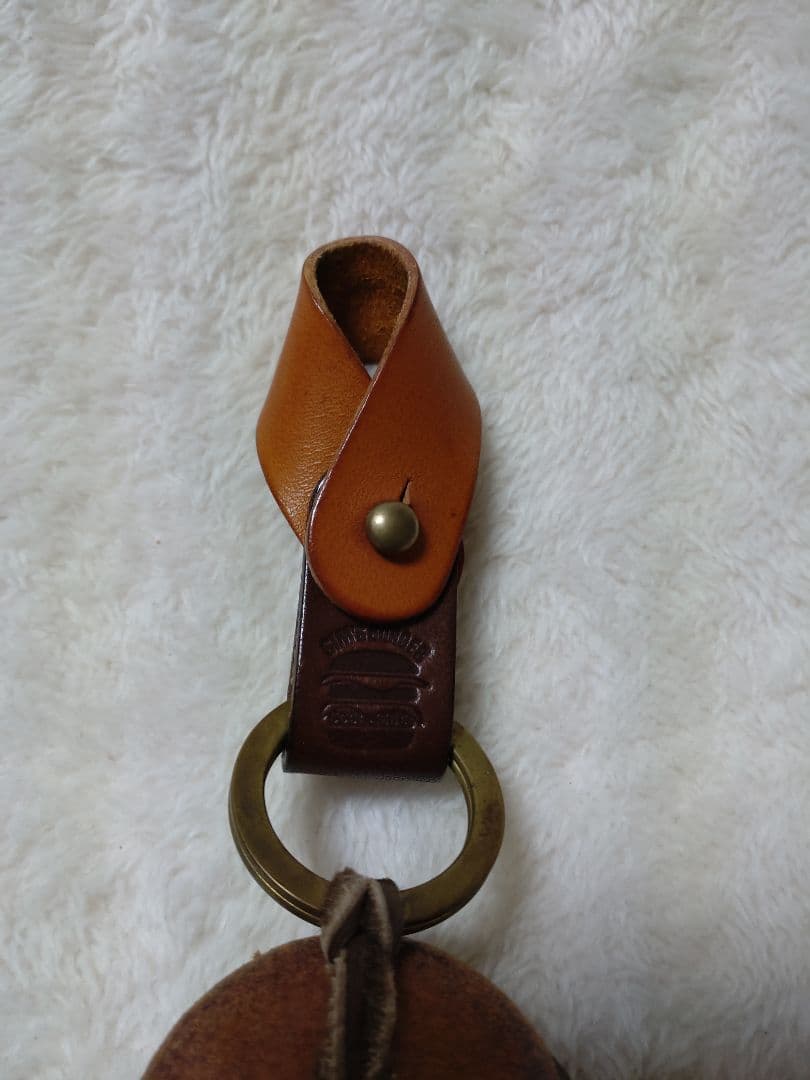 SIM's Leather works レザー ハンバーガーチャーム