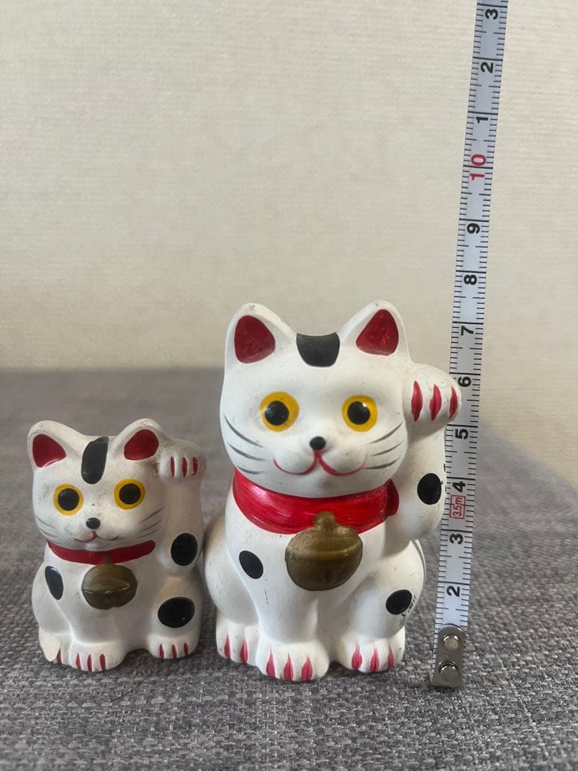 招き猫 骨董品　貯金箱　アンティーク　約23cm