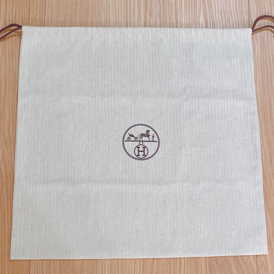 新品未使用　HERMES 保存袋　43.5×45cm 巾着袋　dustbag