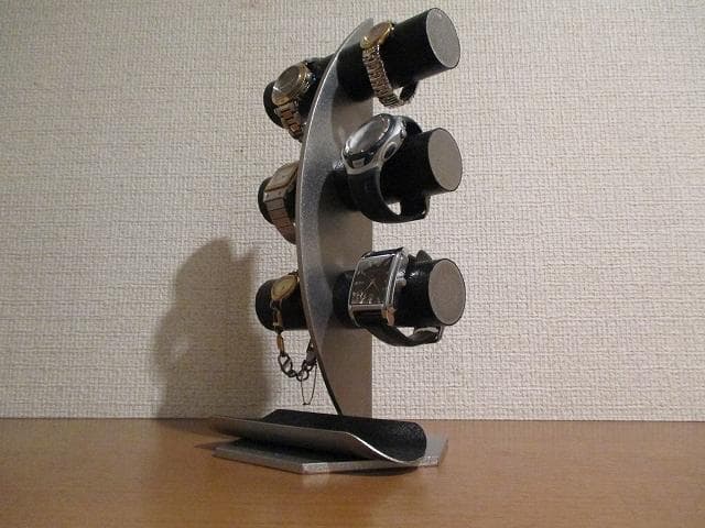 腕時計スタンド　 6本掛け腕時計スタンド　ブラック