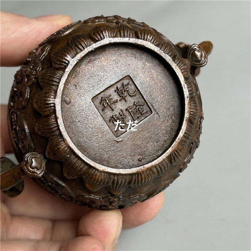 銅 細工 金蟾薫香炉 室内檀香炉 香道具 装飾品 工芸品 置物