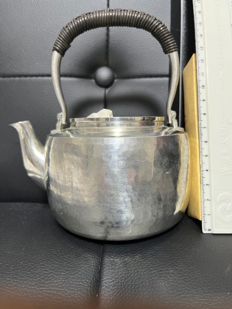 錫半　急須　煎茶器　茶瓶　中村半兵衛