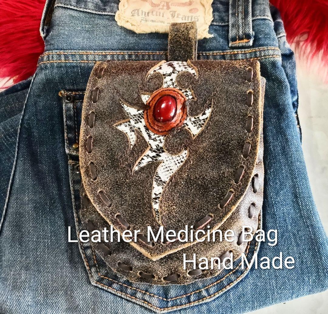 本革メディスンバッグBR Hand Made ビンテージ加工