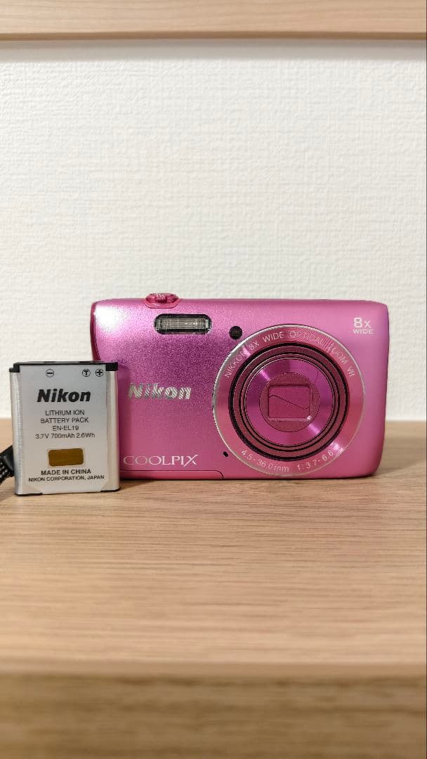 【動作確認済】Nikon COOLPIX S3700 ピンク