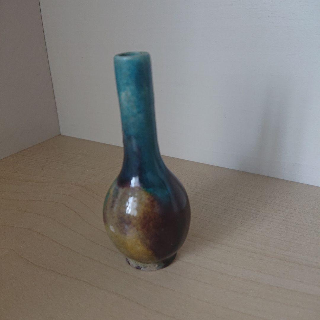 切込焼　二彩　御神酒徳利　花瓶