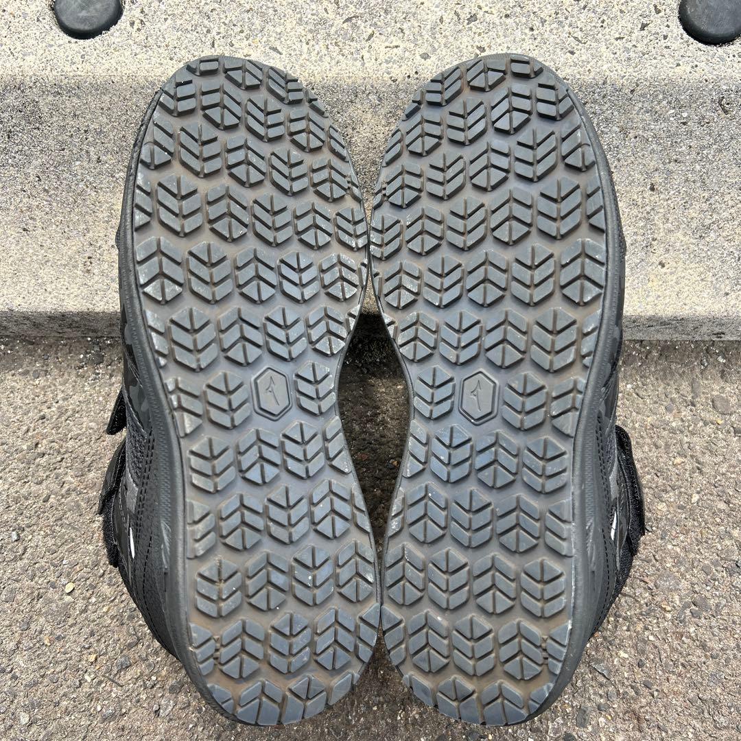 Mizuno 迷彩柄 ブラック安全靴　25㎝