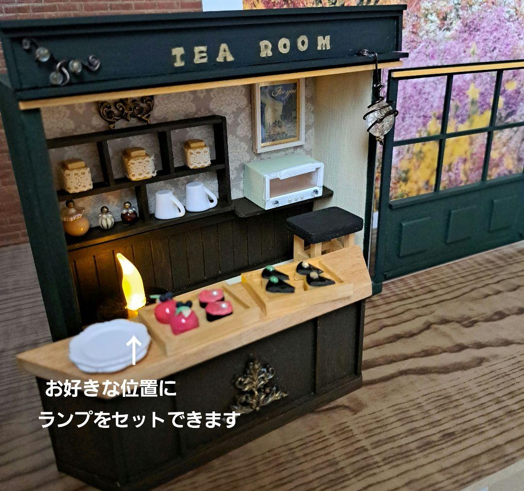 180 ミニチュアカフェ ドールハウス 背景ボード シルバニアファミリー