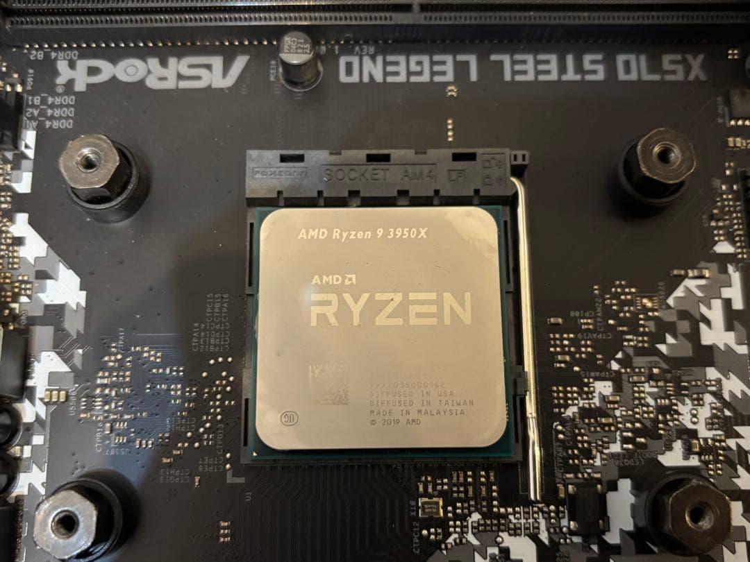 マザーボード ASRock X570 Steel Legend & RYZEN9 3950X