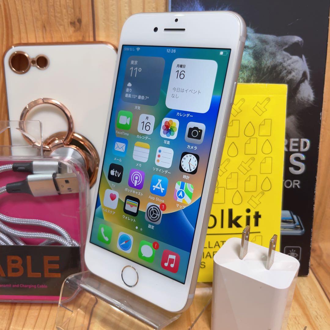 SIMフリー 本体 iPhone 8 64 GB シルバー 171 電池新品