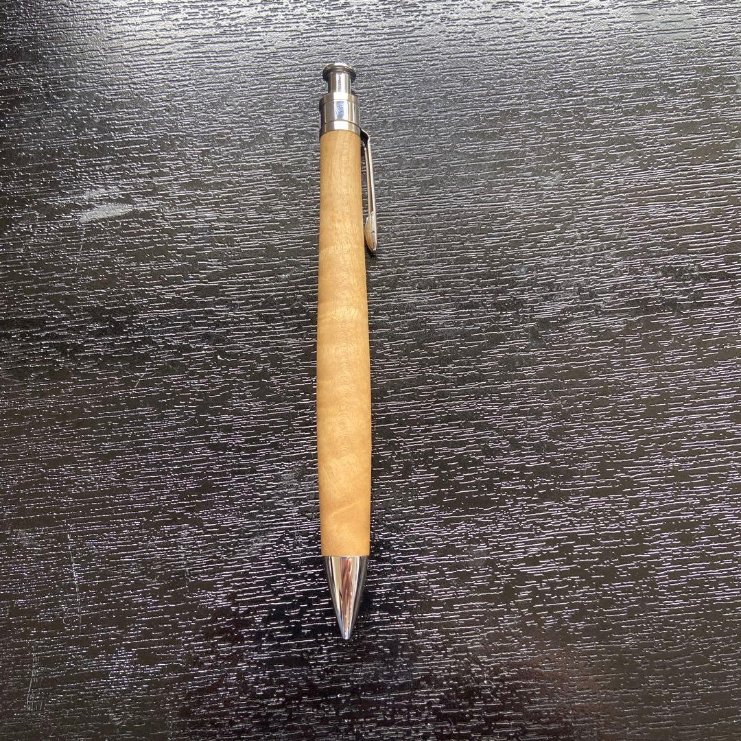 工房楔シャーペン　栃縮杢　0.5mm 箱付き