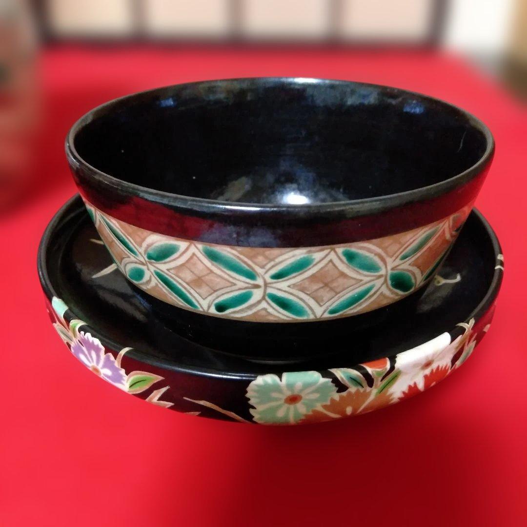 色絵　茶道具四点