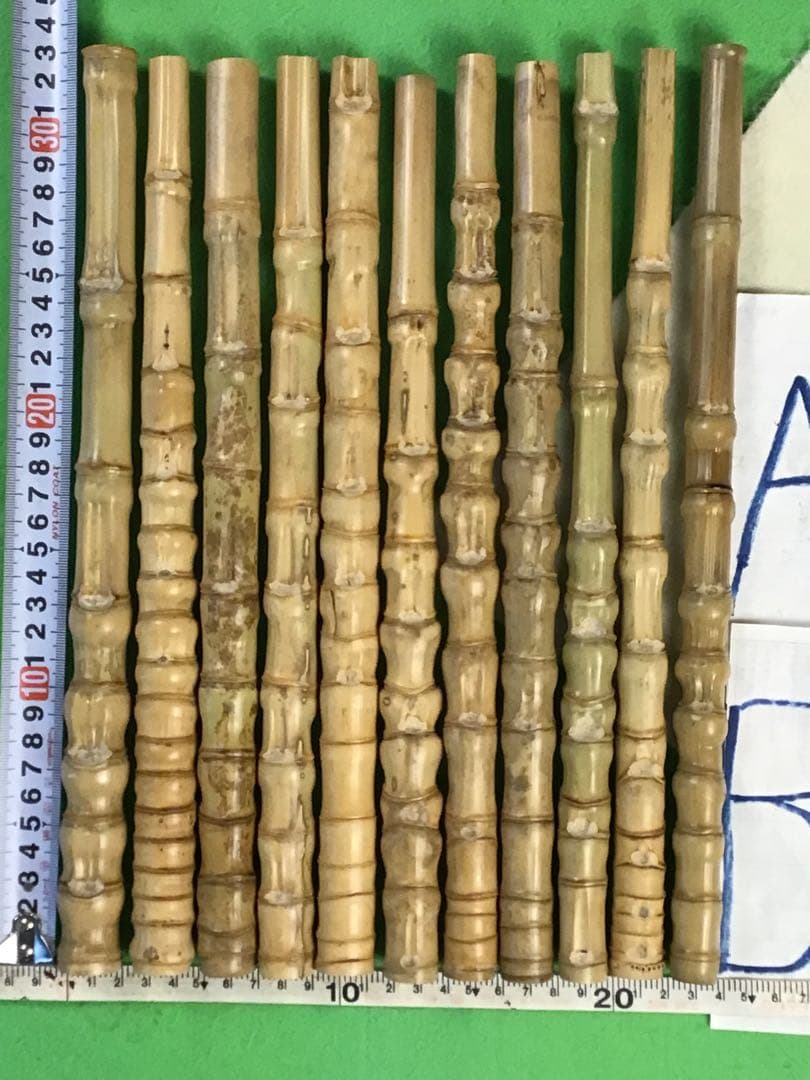 釣り具・その他グリップ用布袋竹「中太、極上・上物」11本セットA・B
