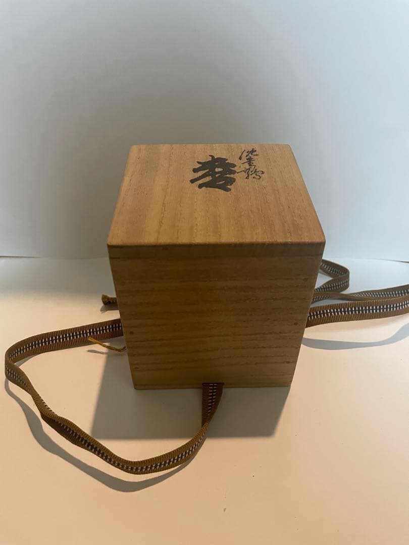 茶道具 円筒形　棗　金箔　鳥　花　お茶