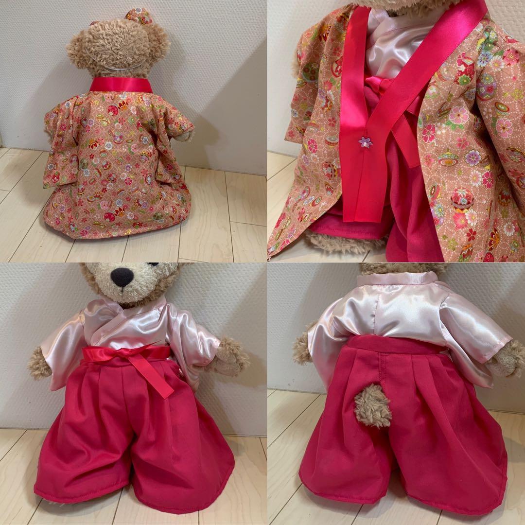 ダッフィー シェリーメイ ひな祭り衣装　お雛様　お内裏様　着物　袴　ぬい服