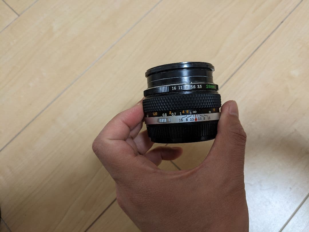 OLYMPUS 28mm f/3.5 レンズ