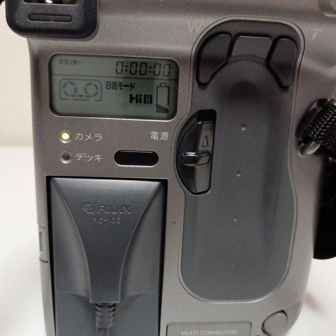 【ジャンク】FUJIFILM Simple-Hi8 ビデオカメラ FS-80MT