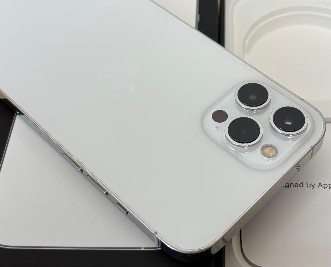 【新品バッテリー】iPhone 12 PRO MAX 256GB シルバー　本体