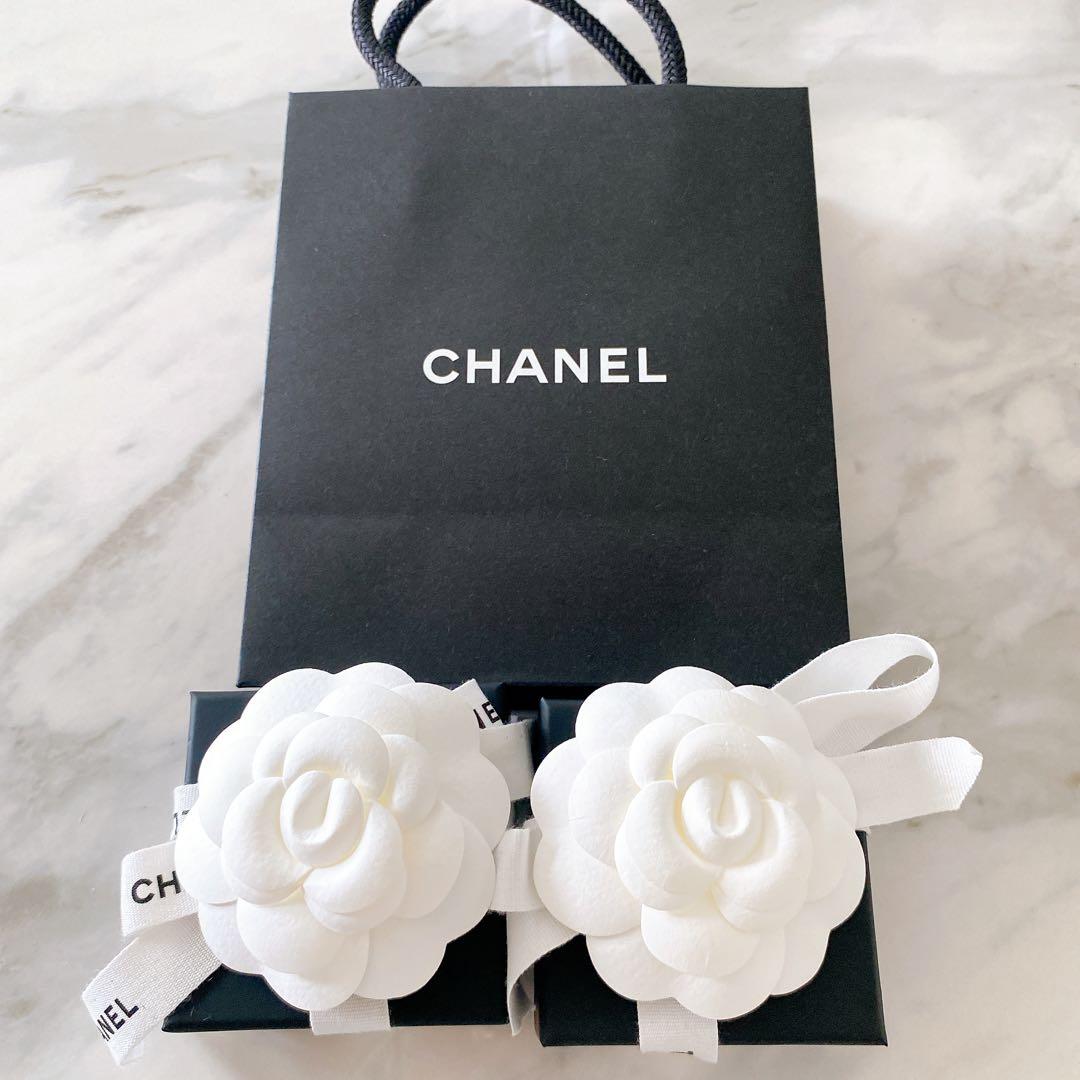 シャネル　アクセサリー　空箱　2箱　カメリア　リボン　CHANEL