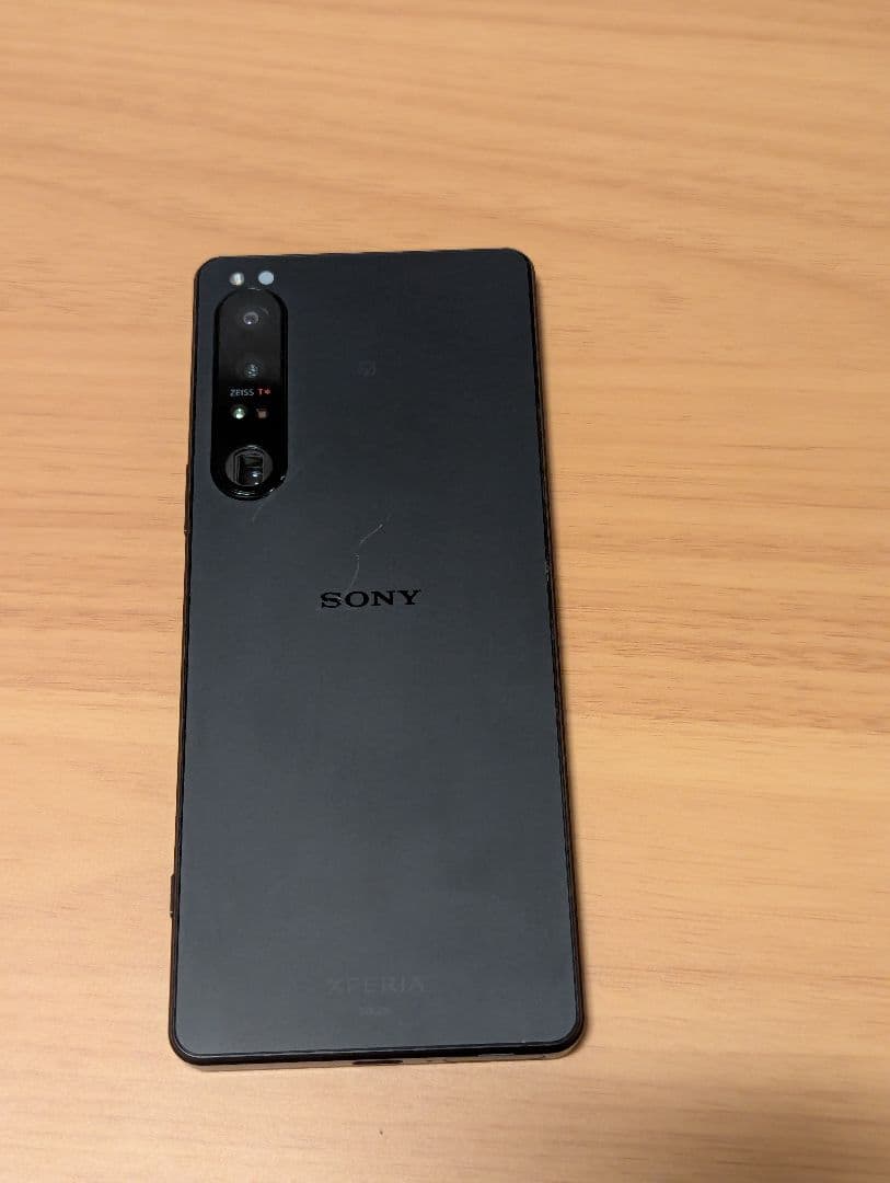 Xperia 1 IV ブラック au SOG06　画面焼き付き有り