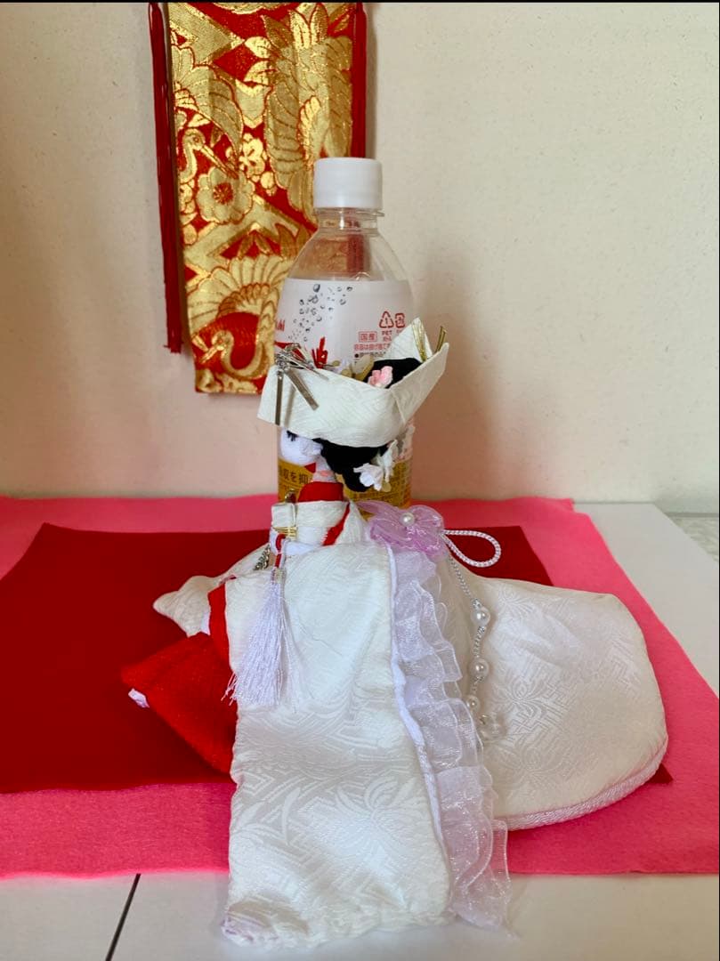 ちりめん細工　創作人形　ハンドメイド
