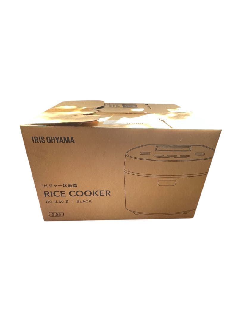 【新品未使用】アイリスオーヤマ IH炊飯ジャー 5.5合 ブラック