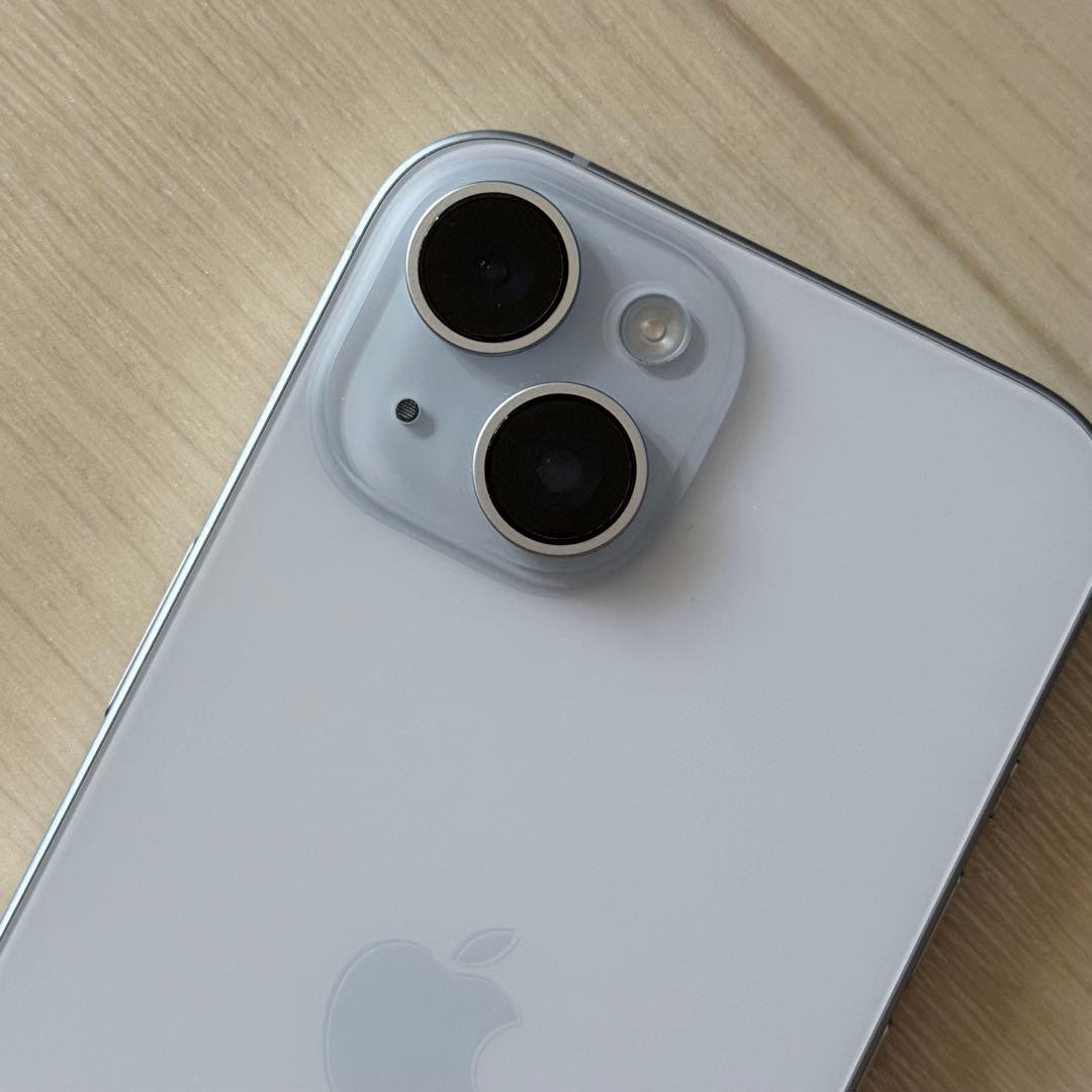 iPhone15 ブルー 128GB Simフリー 傷無し美品★本体のみ★