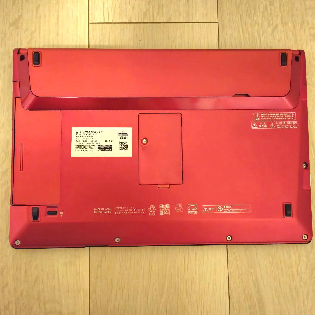 富士通ノートPC FMV LIFEBOOK SH90/T レッド