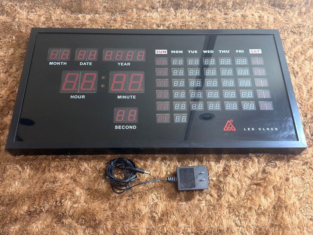 JDL LED CLOCK デジタル壁掛け時計 カレンダー