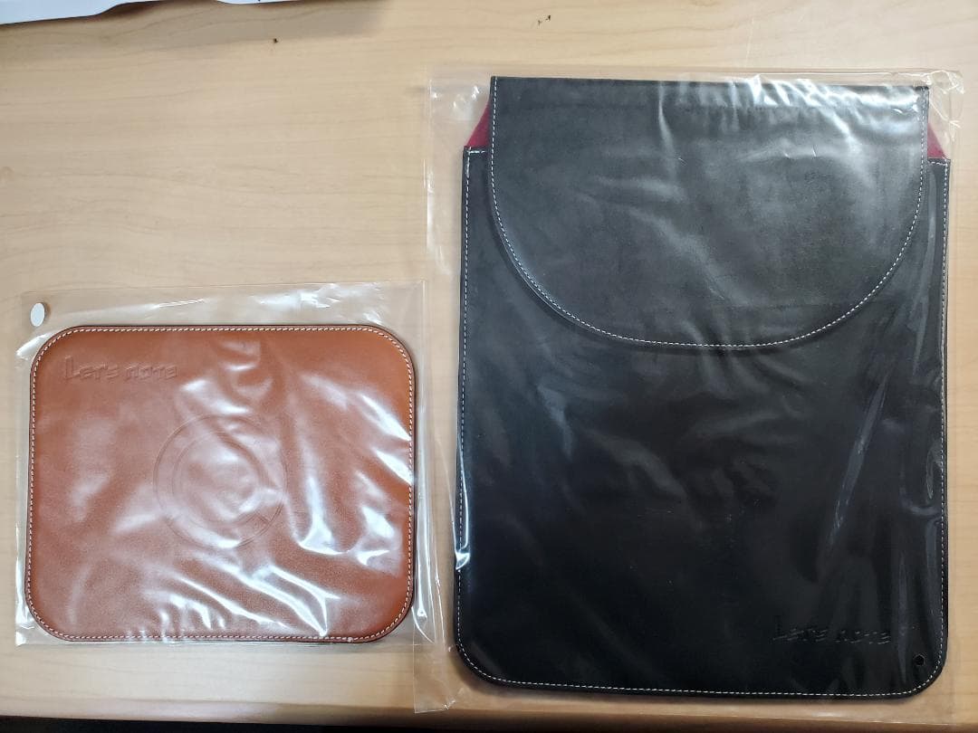 【限定品】レッツノートSZシリーズ： 黒 レザー（合皮）＆マウスパット本皮