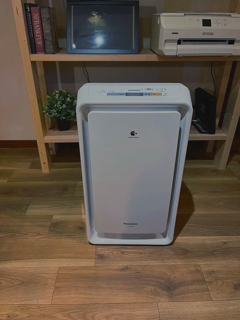 美品【Panasonic】nanoe（ナノイー）搭載、加湿空気清浄機、花粉対策！