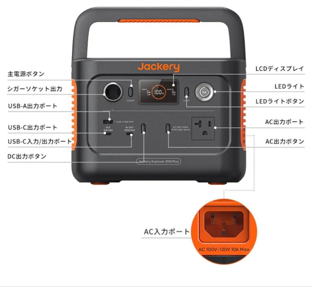 Jackery ポータブル電源 300 Plus 収納バッグ S セット