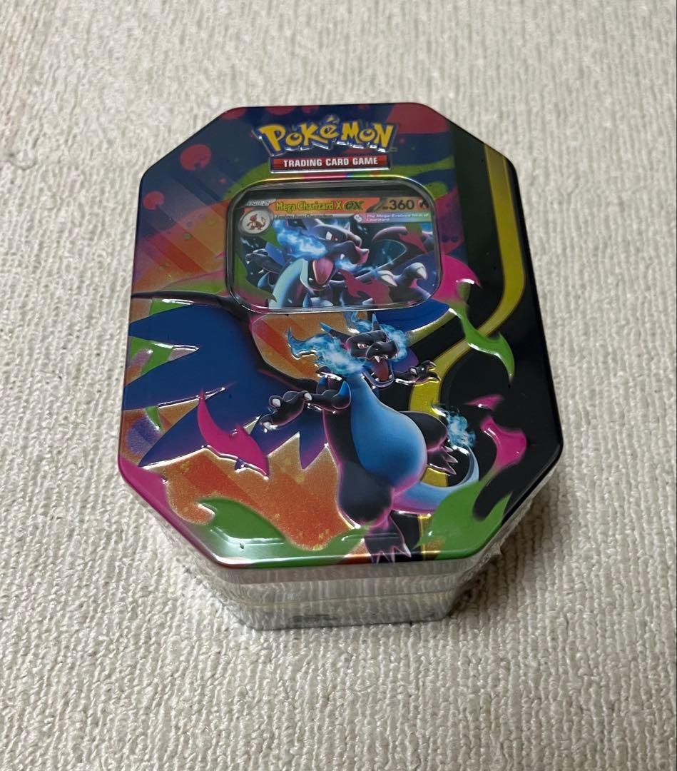 【海外限定品‼️】メガリザードンex tin 缶　ポケモンカード