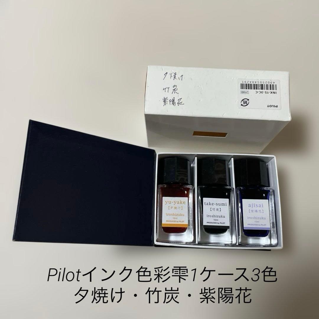 万年筆11本、収納ケース、インク12色セット