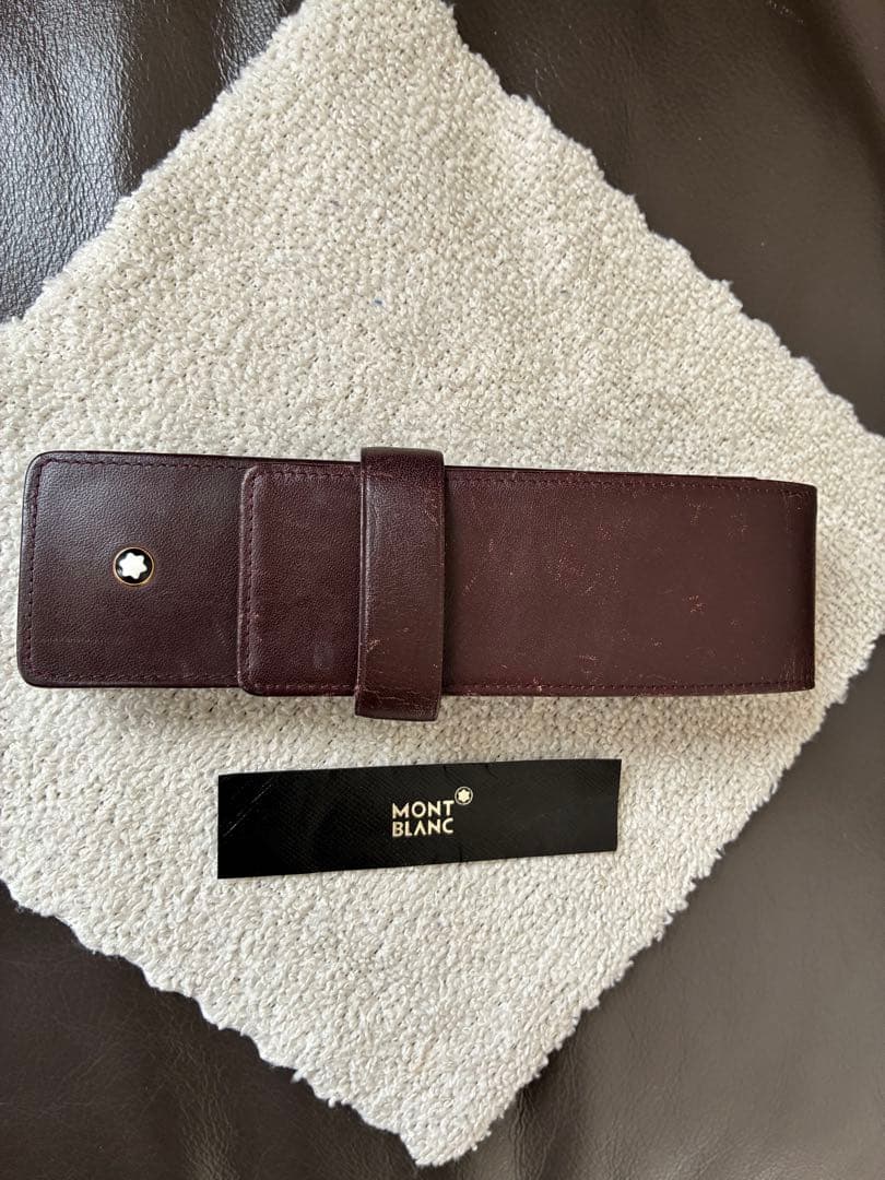 ◾️MONT BLANC SIENA◾️モンブラン シエナ◾️ペンケース◾️濃茶色◾️
