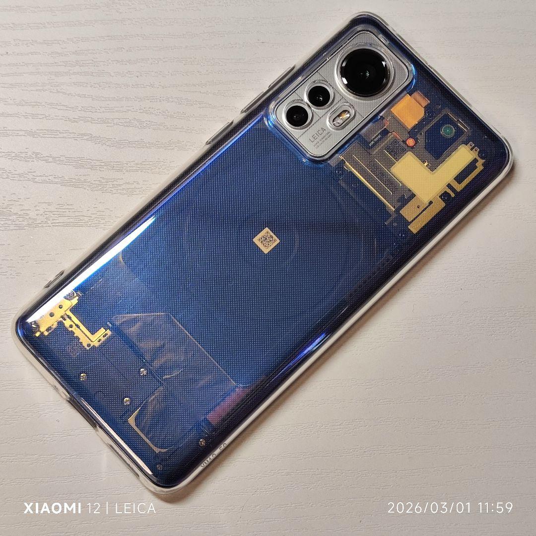 Xiaomi 12S 8/128 BLU済 euROM 日本語OK スケルトン