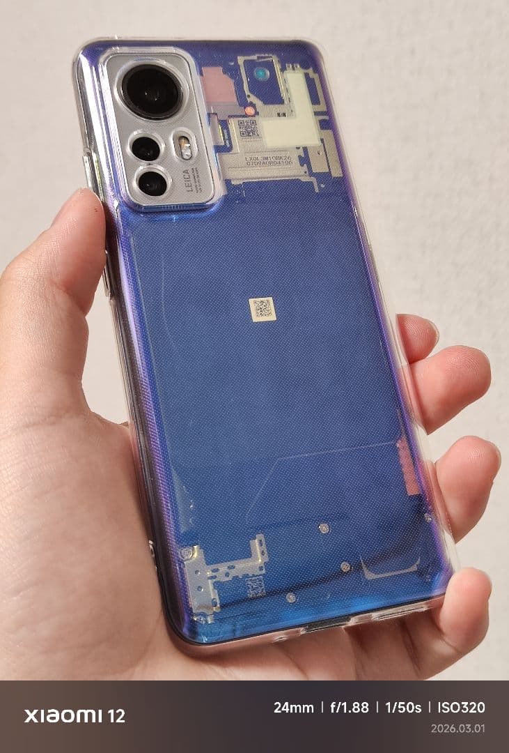 Xiaomi 12S 8/128 BLU済 euROM 日本語OK スケルトン