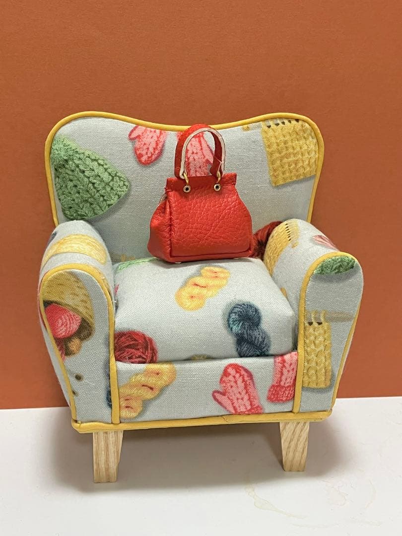 ★ハンドメイド★ ミニチュア バックル付きバッグ レッド  アウトフィット