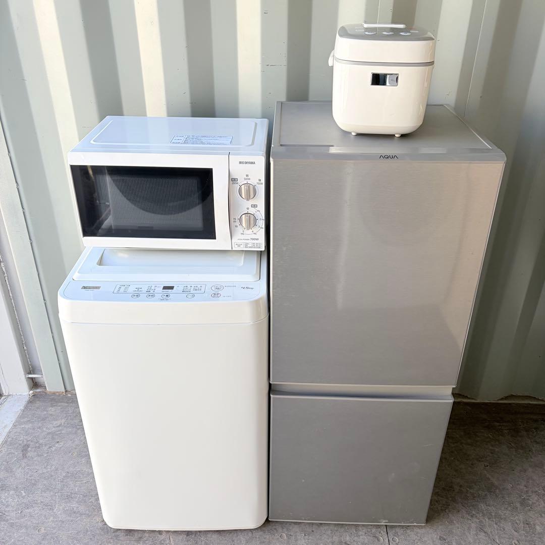 運搬取付無料！純正メーカー冷蔵庫・洗濯機＋電子レンジ・マイコン炊飯器4点セット！