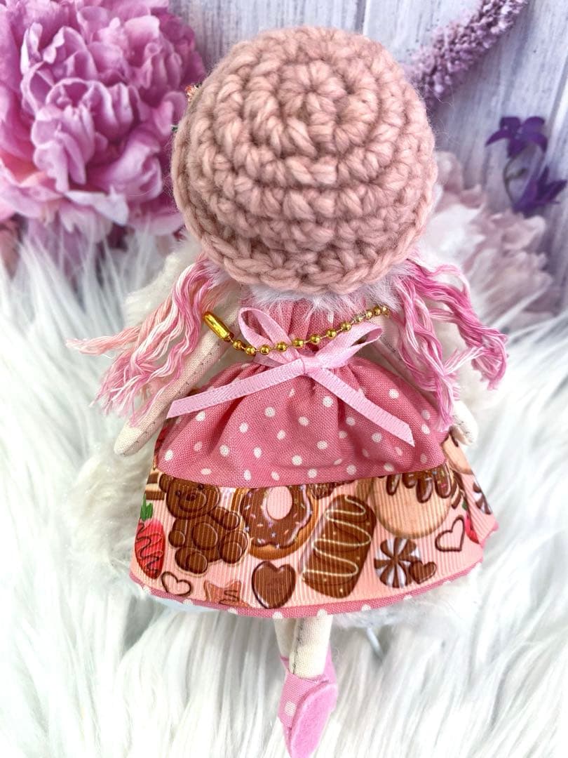 タナトスさん専用❤️パープル系❤️ドールチャーム❤️ハンドメイド ❤️ゆるふわウェーブ