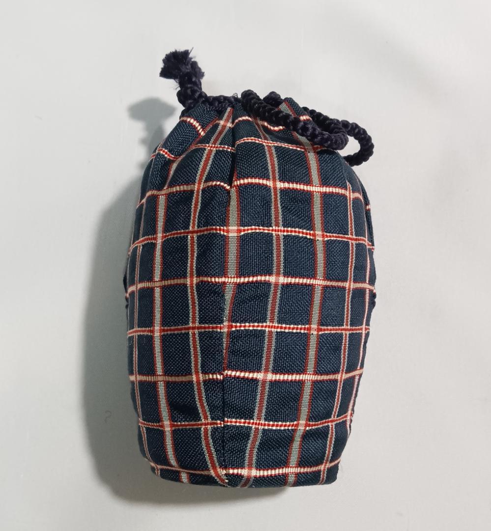 茶道具　京都洛東　京都洛東　桶谷定一作　肩衝茶入　黒地格子裂仕覆付き　美品！！