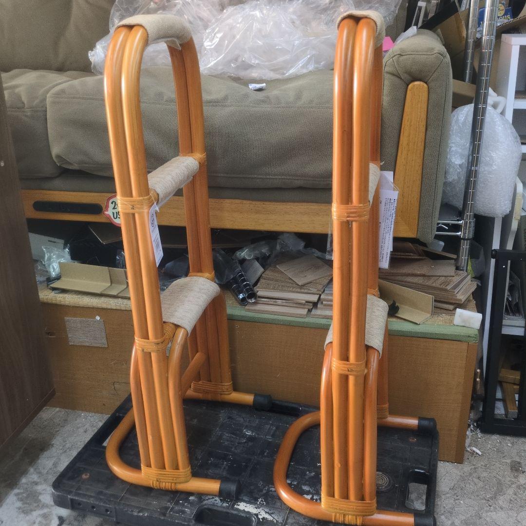 2個セット　布巻きタイプ立ち上がりステッキ　つかまり立ちステッキ