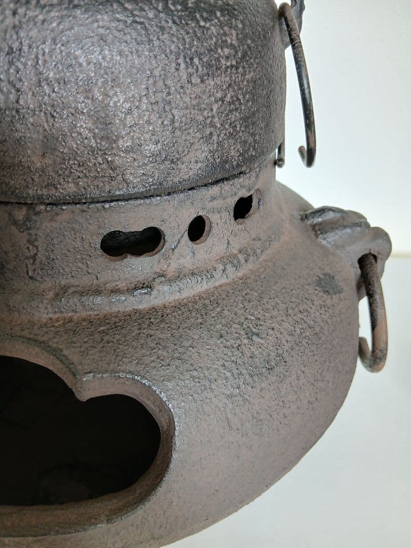 鉄製 茶釜 丸型