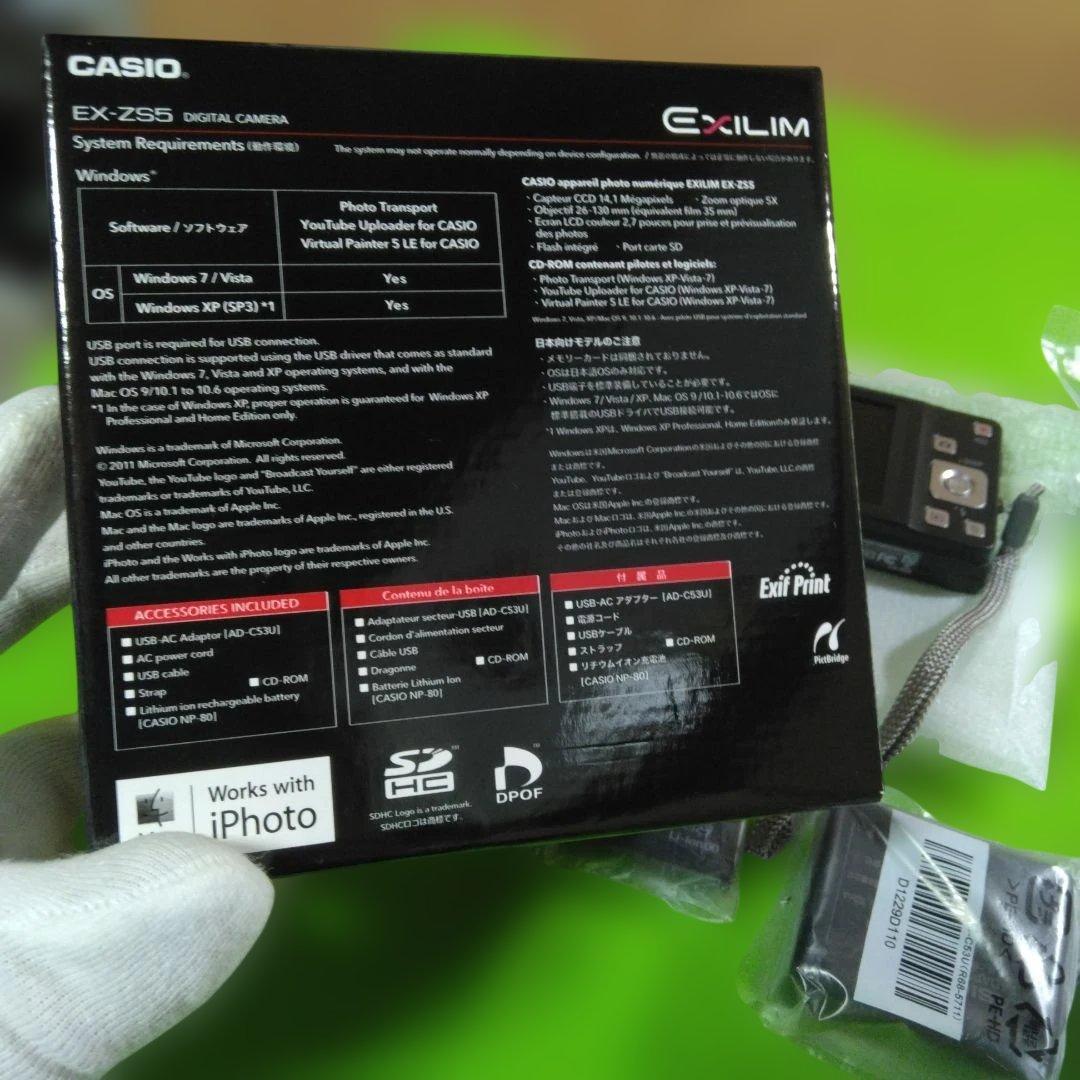 CASIO、EXILIM、デジタルカメラ、EX-ZS5（本文よく読んで下さい)