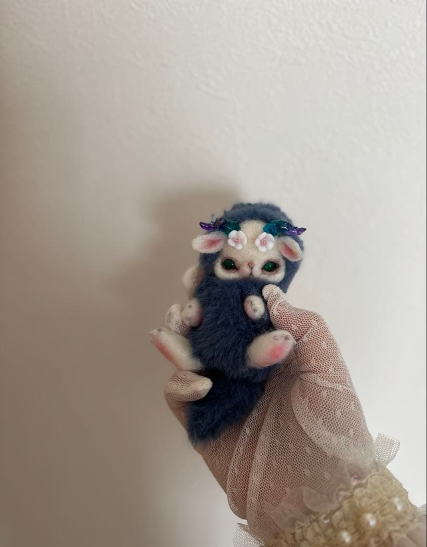 アートドール　ツノ幻獣45 羊毛フェルト