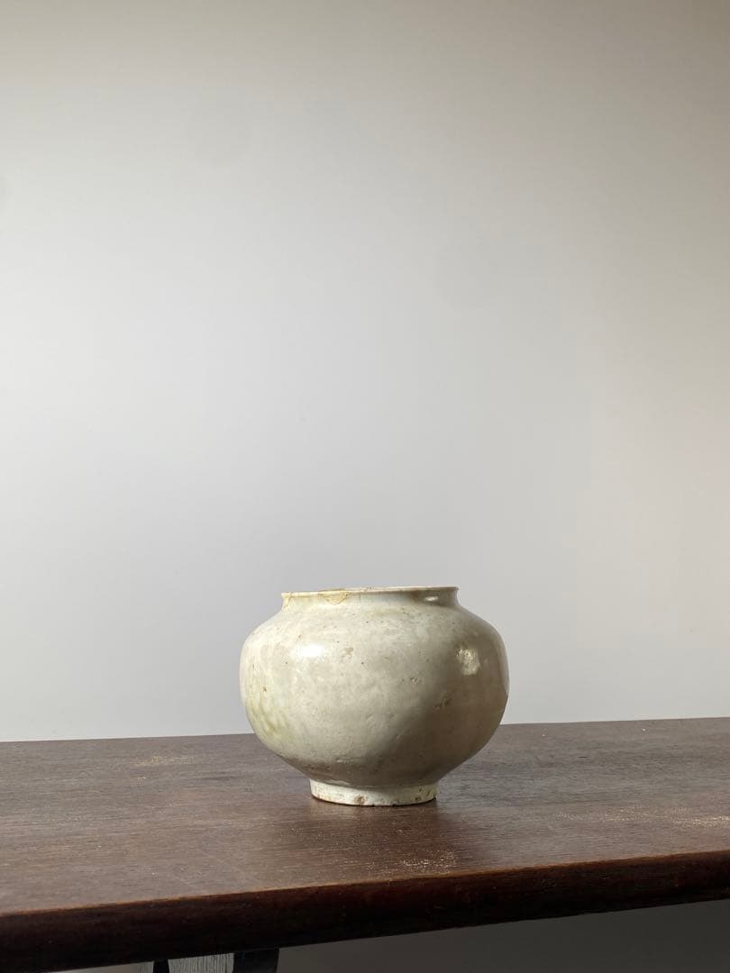 李朝　壺　小壺　白磁　花瓶　花生け