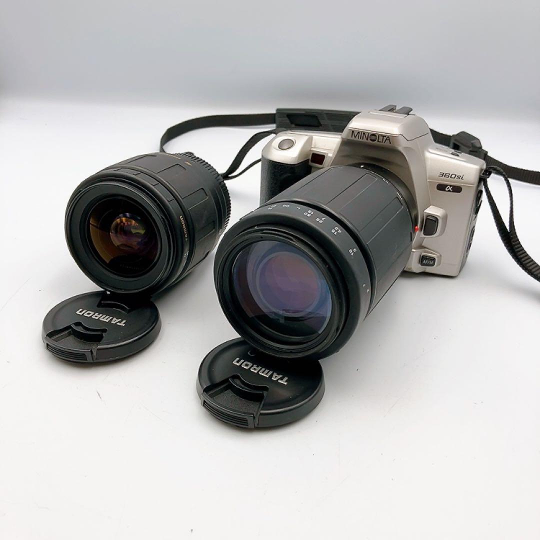 ミノルタ α 360si フィルムカメラ タムロン ダブルズームレンズセット