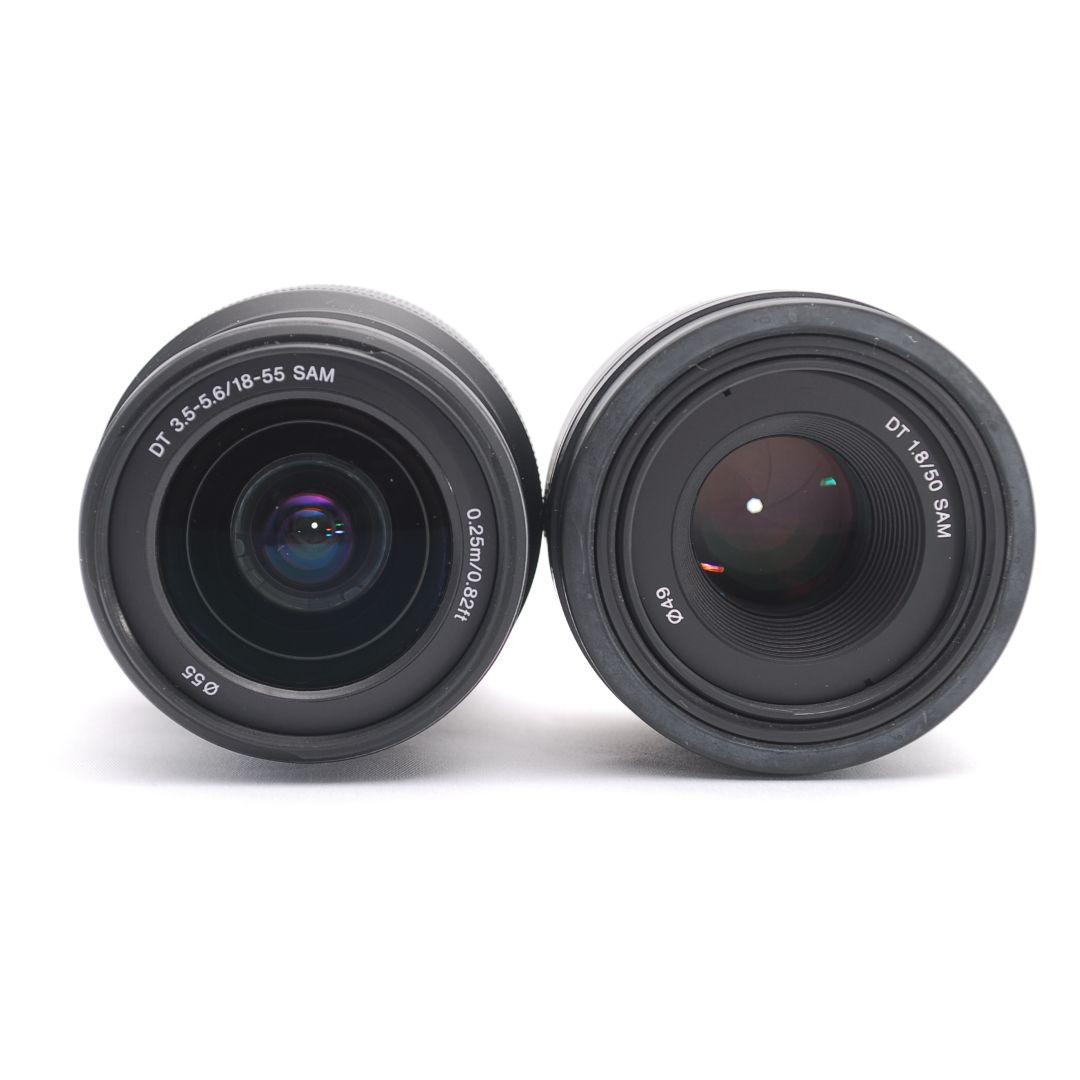 即購入1000円OFF 良品 Sony α77 単焦点 50mm ダブルレンズ