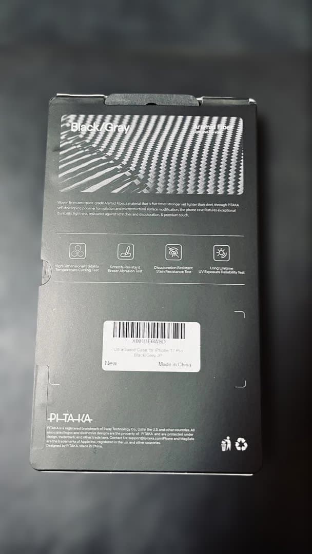 iPhoneアクセサリー PITAKA Aramid UltraGuardCase iPhone17Pro